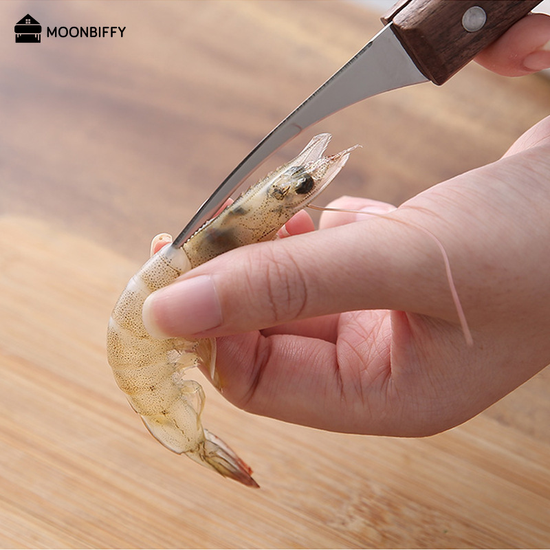 Wooden Handle Shrimp Peeler and Deveiner Wooden Handle Shrimp Peeler and Deveiner