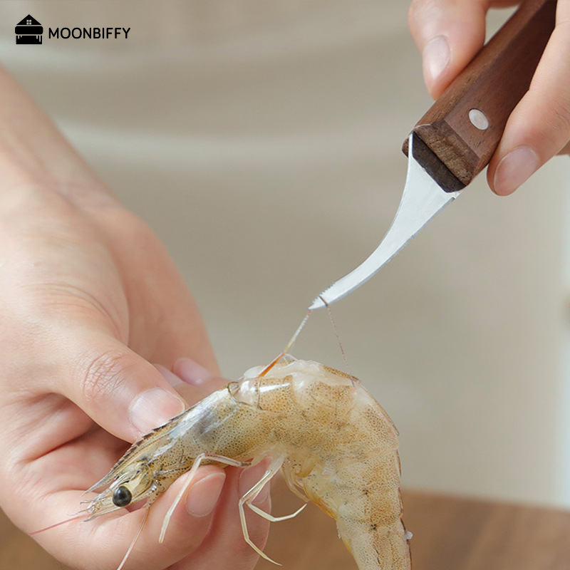 Wooden Handle Shrimp Peeler and Deveiner Wooden Handle Shrimp Peeler and Deveiner