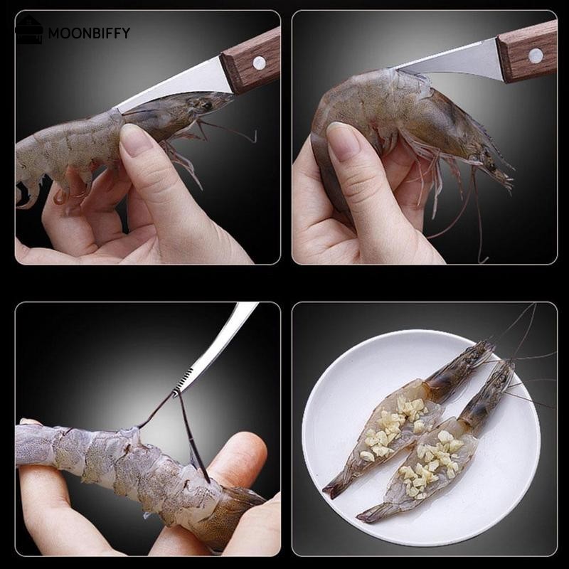 Wooden Handle Shrimp Peeler and Deveiner Wooden Handle Shrimp Peeler and Deveiner