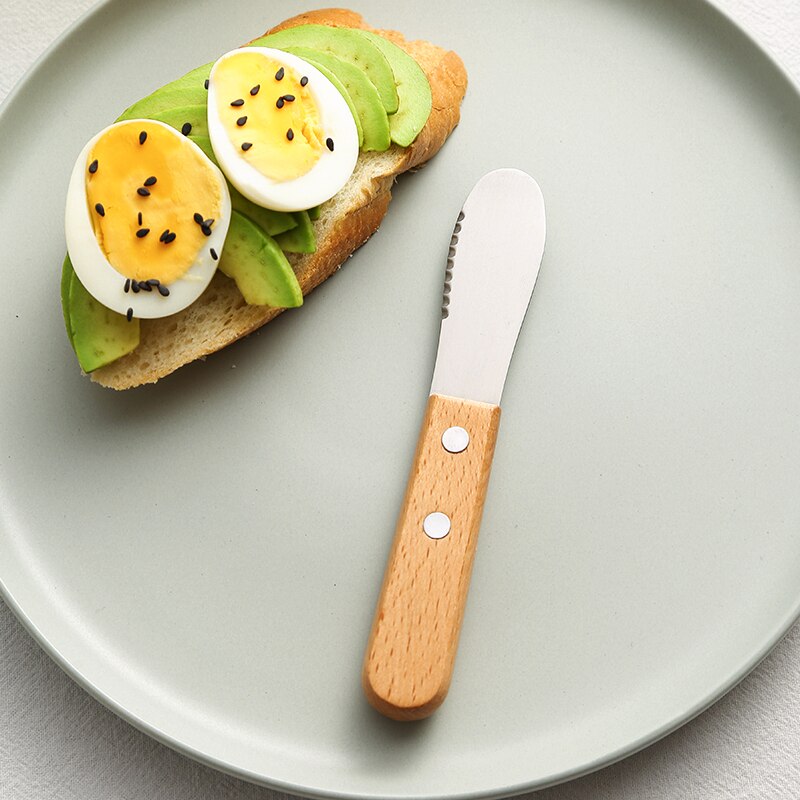 Wooden Handle Small Butter Knives (2pcs) Wooden Handle Small Butter Knives (2pcs)
