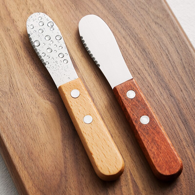 Wooden Handle Small Butter Knives (2pcs) Wooden Handle Small Butter Knives (2pcs)