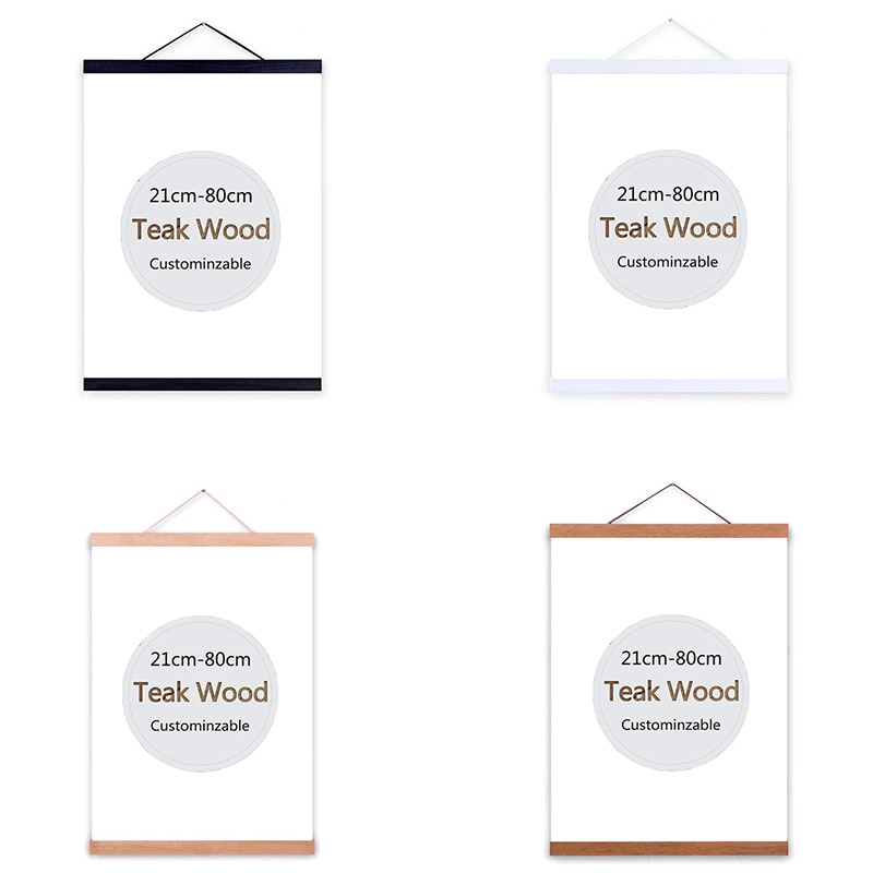 Wooden Hanging Magnetic Poster Hanger Wooden Hanging Magnetic Poster Hanger