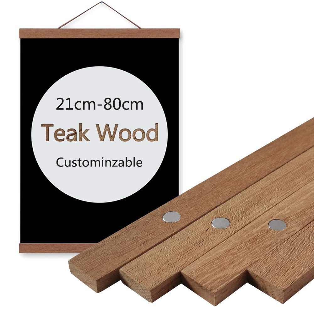 Wooden Hanging Magnetic Poster Hanger Wooden Hanging Magnetic Poster Hanger