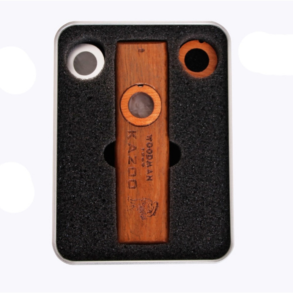 Wooden Harmonica with Metal Box