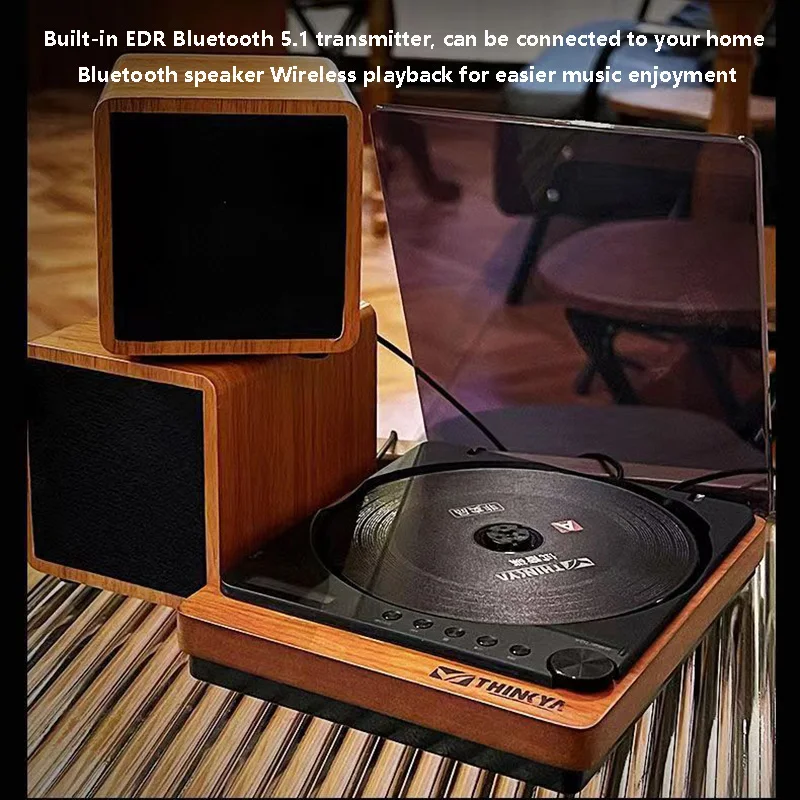 Wooden HIFI CD Player Bluetooth 5.1 Digital Optical Output USB Lossless Playback Wooden CD Music Player Infrared Remote Wooden HIFI CD Player Bluetooth 5.1 Digital Optical Output USB Lossless Playback Wooden CD Music Player Infrared Remote