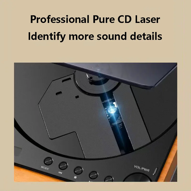 Wooden HIFI CD Player Bluetooth 5.1 Digital Optical Output USB Lossless Playback Wooden CD Music Player Infrared Remote Wooden HIFI CD Player Bluetooth 5.1 Digital Optical Output USB Lossless Playback Wooden CD Music Player Infrared Remote