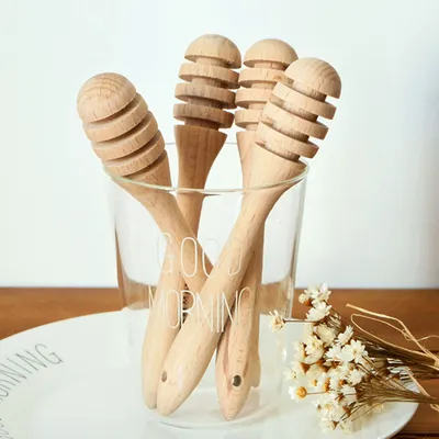 Wooden Honey Dipper Honey Stirrer Wooden Honey Dipper Honey Stirrer
