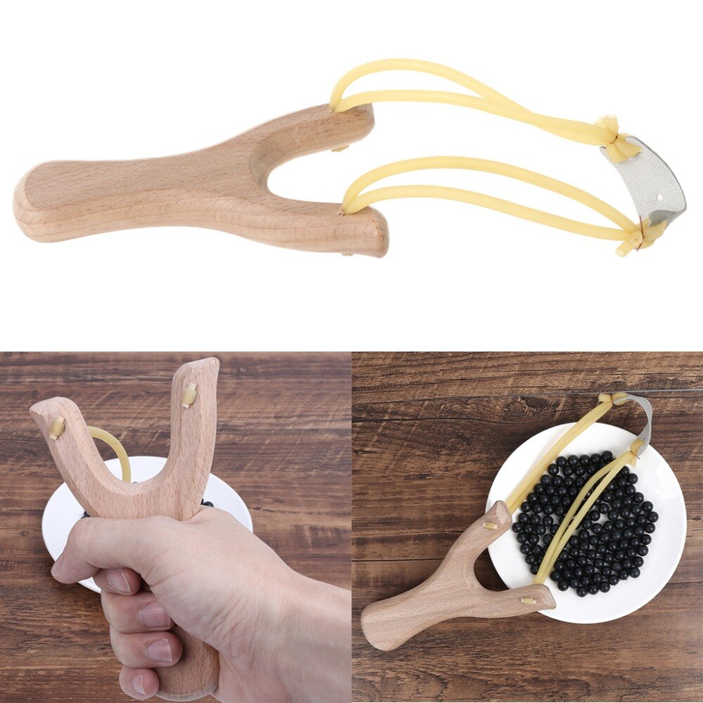 Wooden Hunting Slingshot with Band Wooden Hunting Slingshot with Band