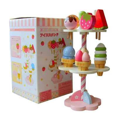Wooden Ice Cream Stand Toy Wooden Ice Cream Stand Toy