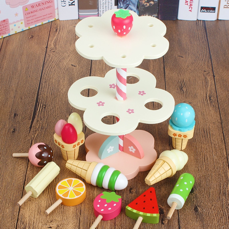 Wooden Ice Cream Stand Toy Wooden Ice Cream Stand Toy