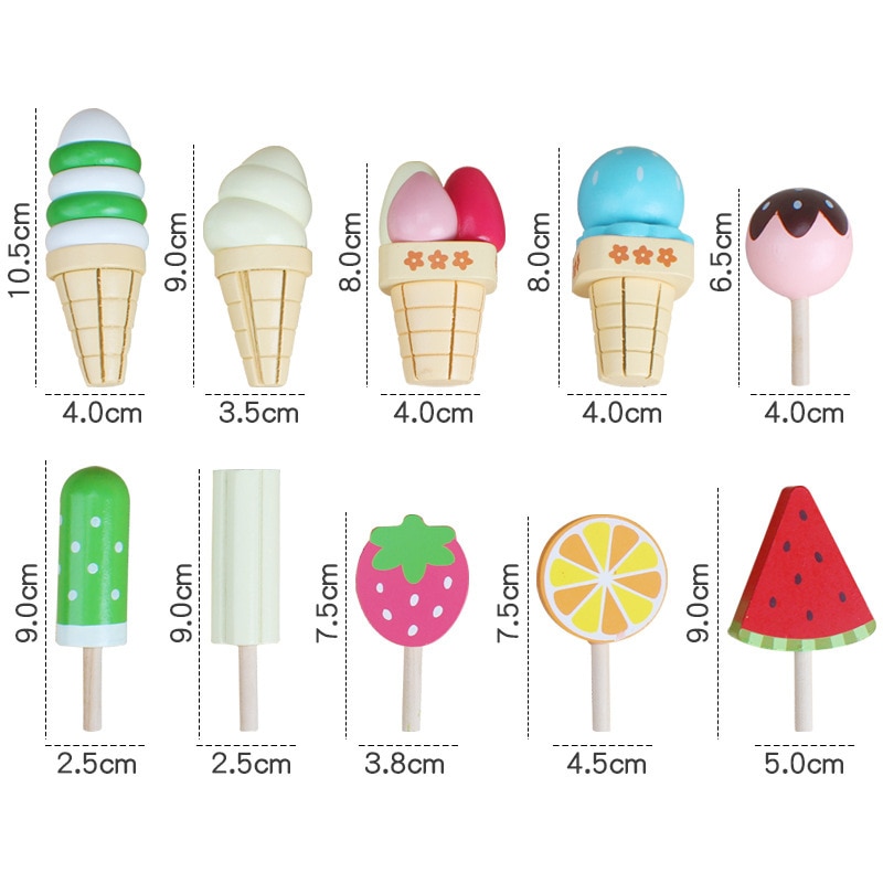 Wooden Ice Cream Stand Toy Wooden Ice Cream Stand Toy
