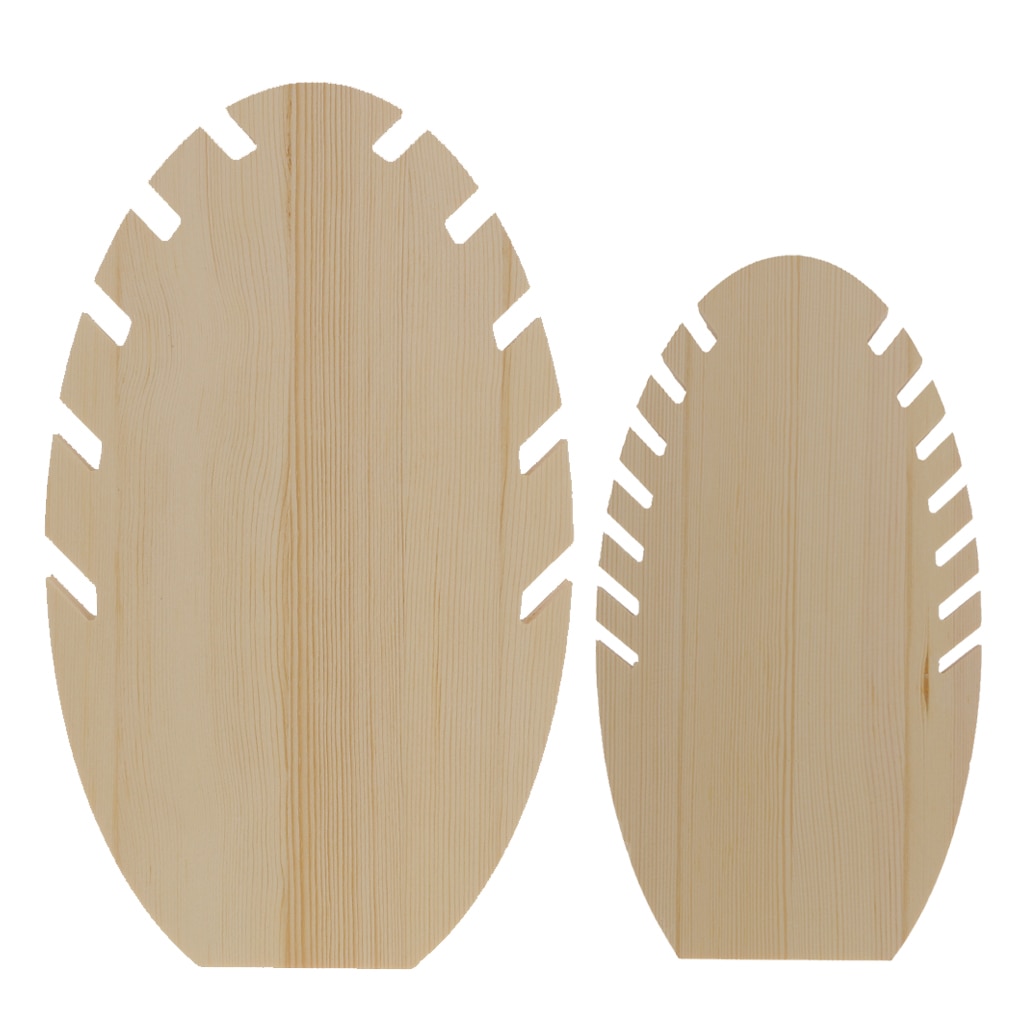 Wooden Jewelry Display Stands (2pcs)