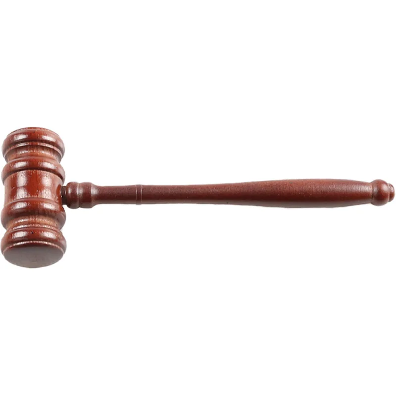 Wooden Judge Hammer Handcrafted Delicate Wood Adjudgement Gavel For Auction Lawyer Sound Hand Tools