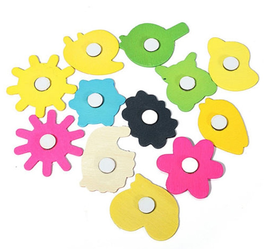 Wooden Kids Fridge Magnets (12 Pcs) Wooden Kids Fridge Magnets (12 Pcs)
