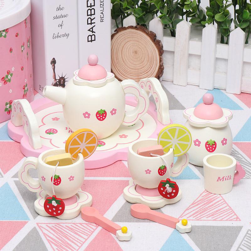 Wooden Kids Tea Party Set