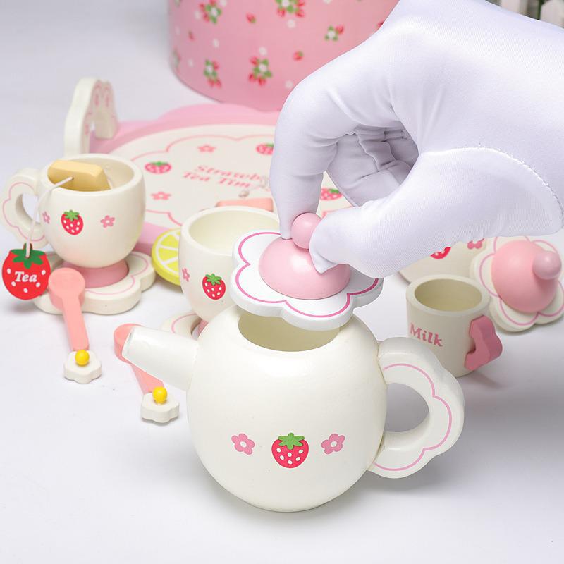 Wooden Kids Tea Party Set