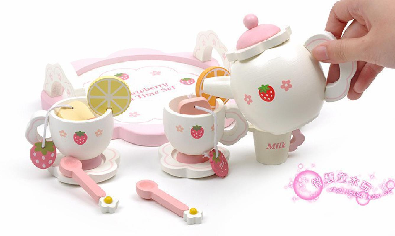 Wooden Kids Tea Party Set