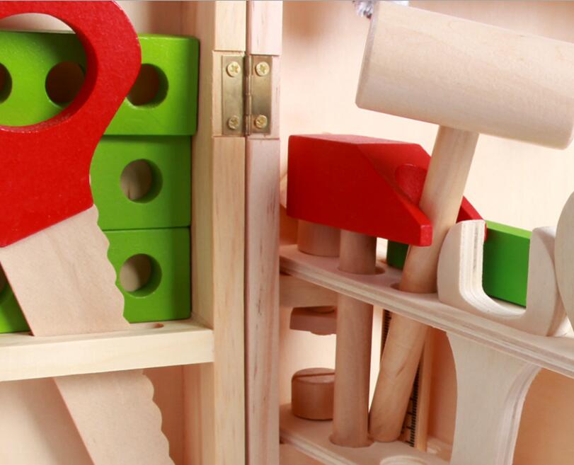 Wooden Kids Tool Box Kit (20pcs) Wooden Kids Tool Box Kit (20pcs)