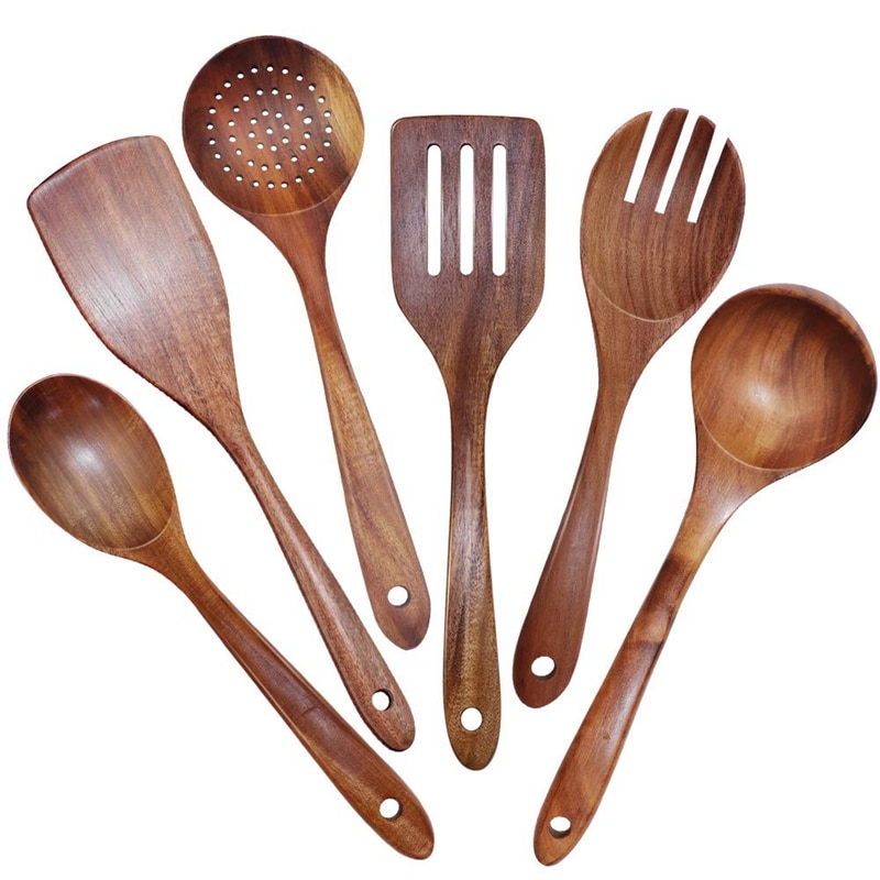 Wooden Kitchen Utensil Set (6 pcs) Wooden Kitchen Utensil Set (6 pcs)