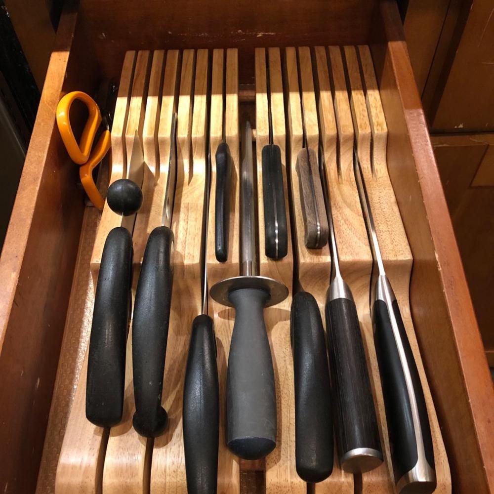 Wooden Knife Holder for Drawer Wooden Knife Holder for Drawer