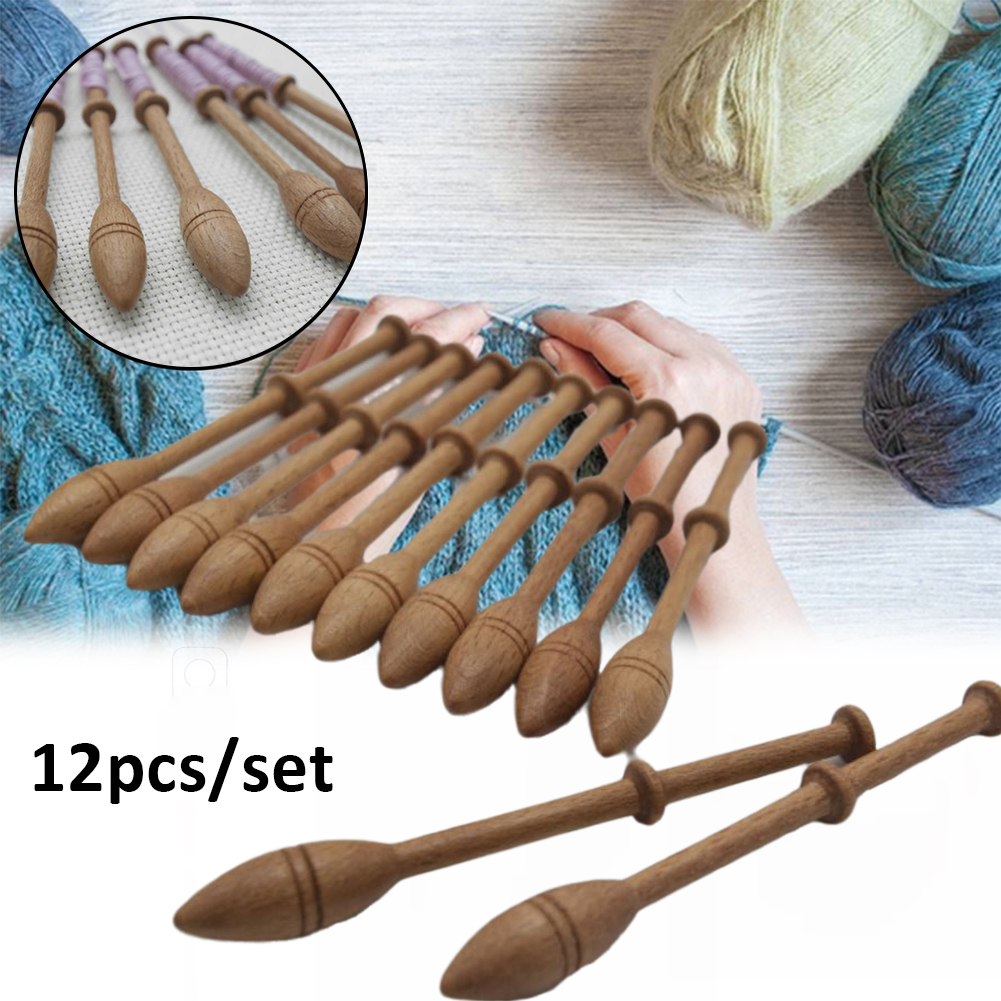 Wooden Lace Bobbins (12 pcs)