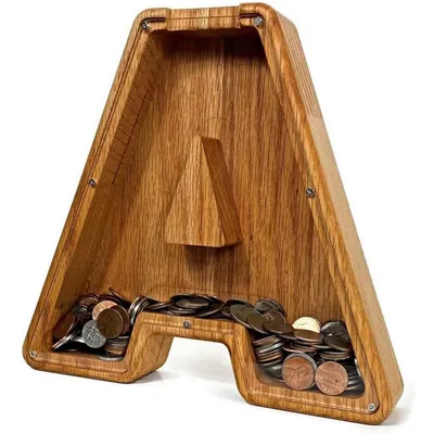 Wooden Letter Shadow Box Piggy Bank Wooden Letter Shadow Box Piggy Bank