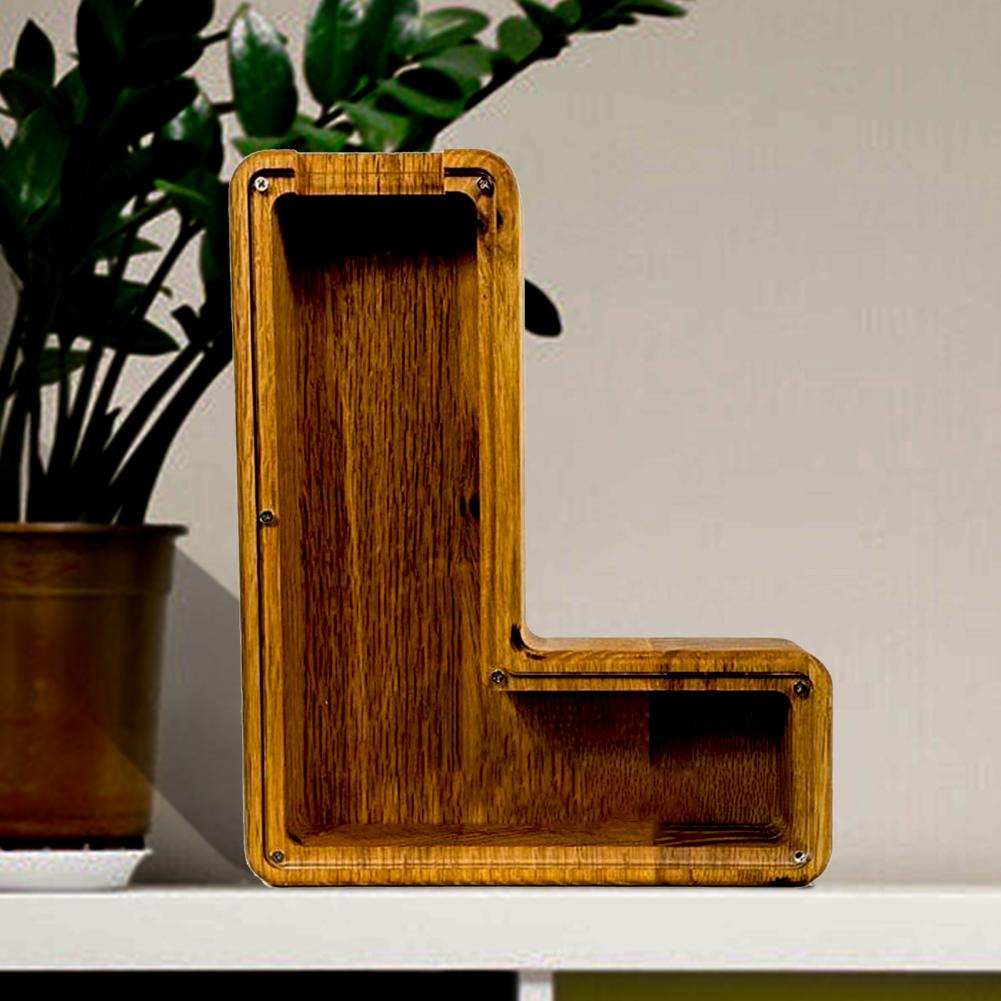 Wooden Letter Shadow Box Piggy Bank Wooden Letter Shadow Box Piggy Bank
