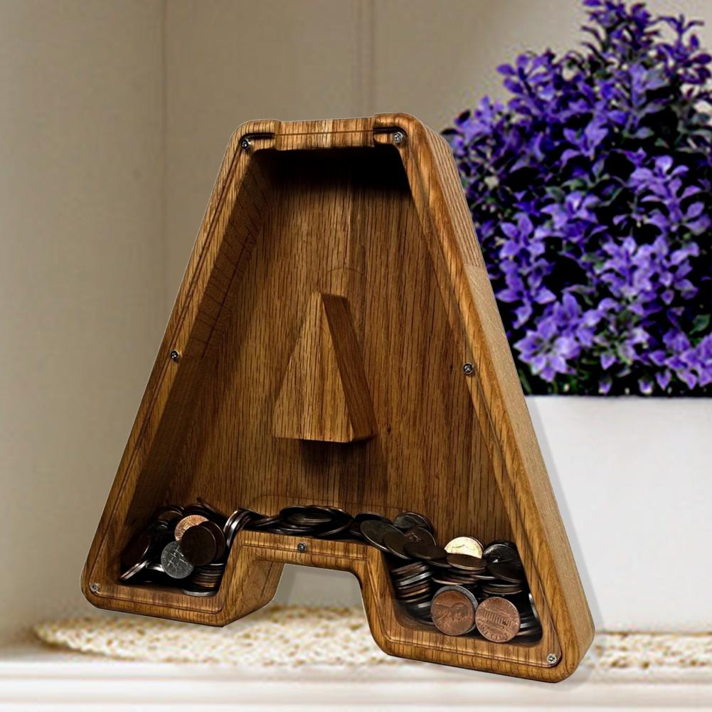 Wooden Letter Shadow Box Piggy Bank Wooden Letter Shadow Box Piggy Bank