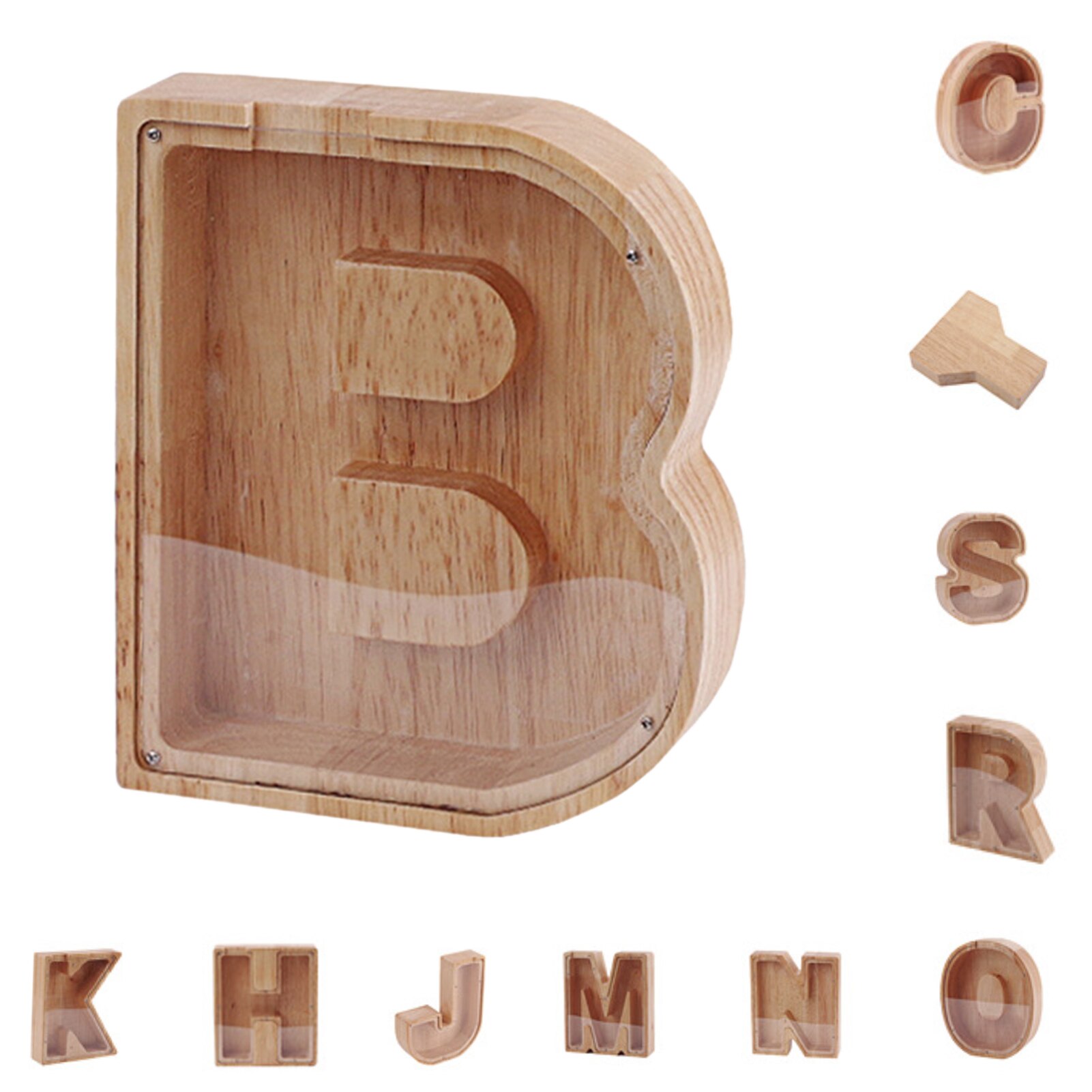 Wooden Letter Shadow Box Piggy Bank Wooden Letter Shadow Box Piggy Bank