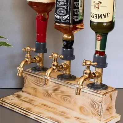 Wooden Liquor Dispenser Whiskey Cocktail Alcohol Faucet Drink Dispenser Station Beverage Wine Racks Bar Party Carnival Wooden Liquor Dispenser Whiskey Cocktail Alcohol Faucet Drink Dispenser Station Beverage Wine Racks Bar Party Carnival