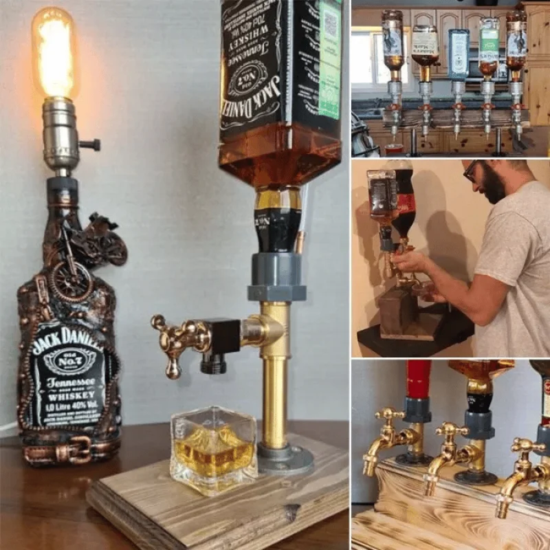 Wooden Liquor Dispenser Whiskey Cocktail Alcohol Faucet Drink Dispenser Station Beverage Wine Racks Bar Party Carnival Wooden Liquor Dispenser Whiskey Cocktail Alcohol Faucet Drink Dispenser Station Beverage Wine Racks Bar Party Carnival