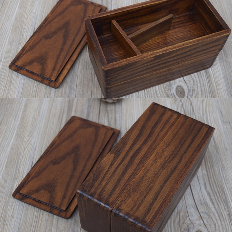 Wooden Lunch Box with 2 Layers Wooden Lunch Box with 2 Layers