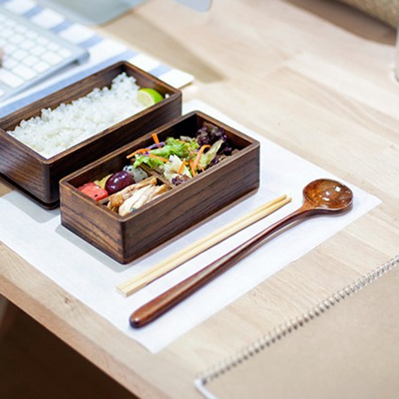 Wooden Lunch Box with 2 Layers Wooden Lunch Box with 2 Layers
