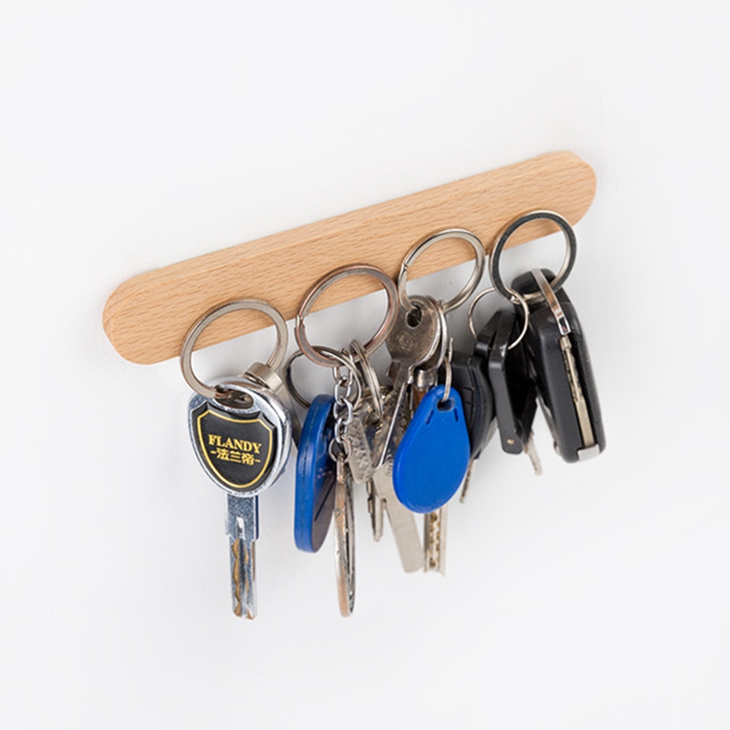 Wooden Magnetic Key Holder for Wall