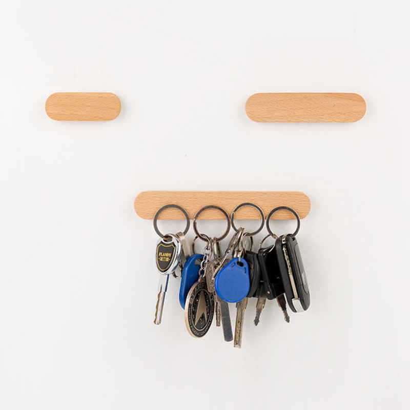 Wooden Magnetic Key Holder for Wall