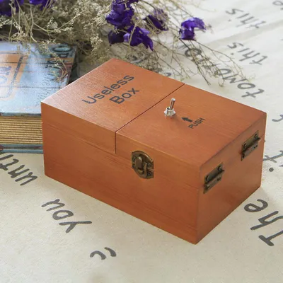 Wooden Mechanical Useless Box Wooden Mechanical Useless Box