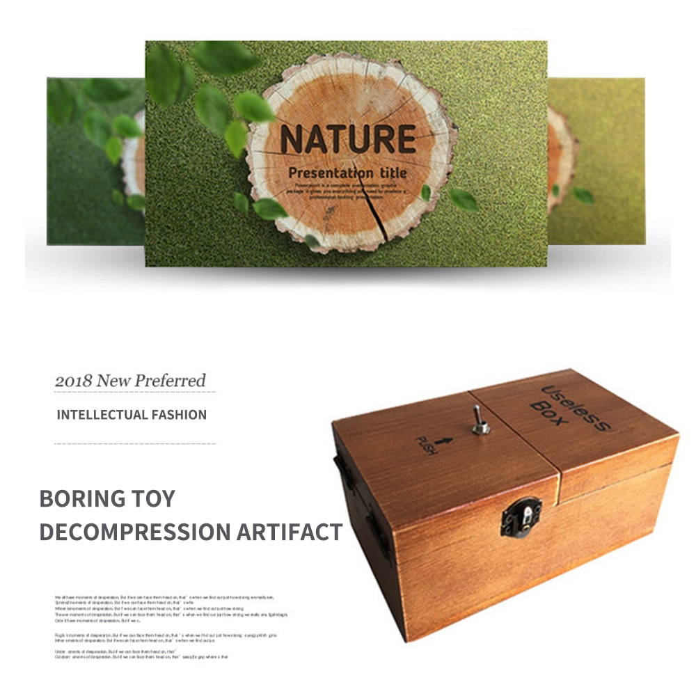 Wooden Mechanical Useless Box Wooden Mechanical Useless Box