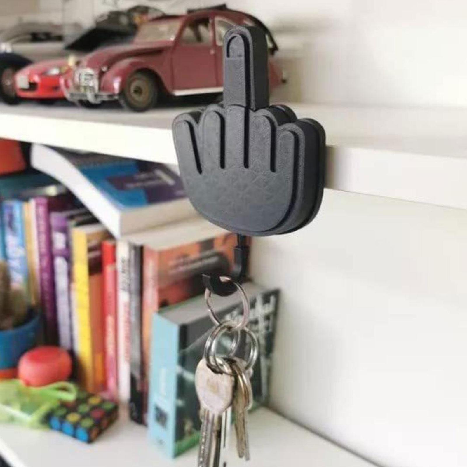 Wooden Middle Finger Key Holder (2 pcs) Wooden Middle Finger Key Holder (2 pcs)
