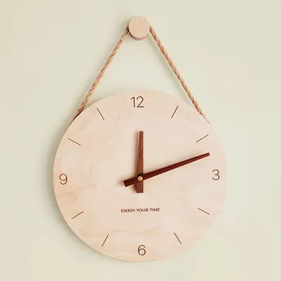 Wooden Minimalist Nordic Wall Clock