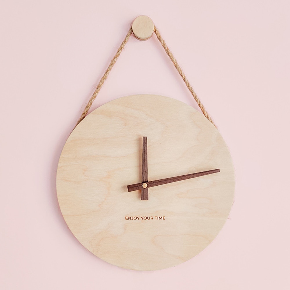 Wooden Minimalist Nordic Wall Clock