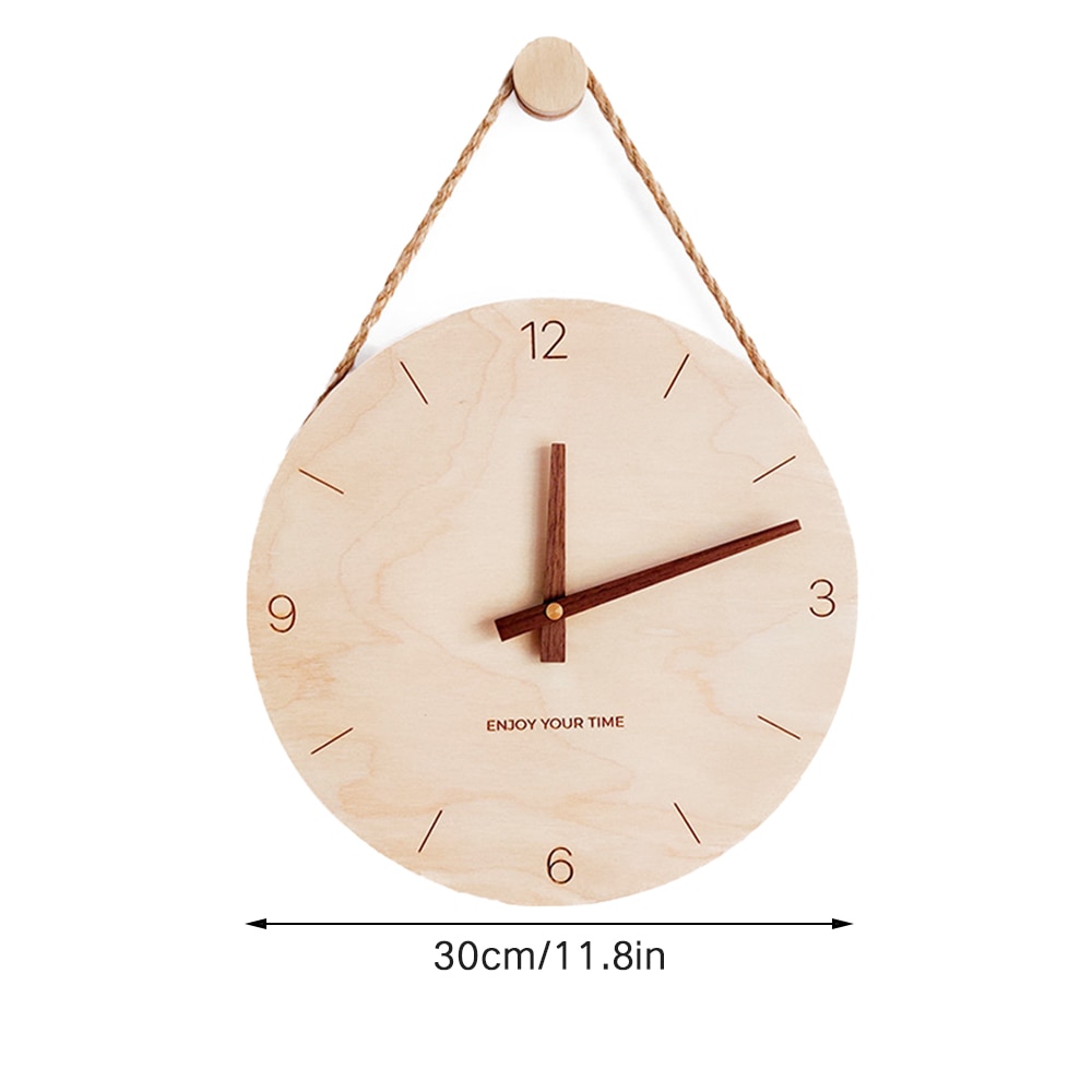 Wooden Minimalist Nordic Wall Clock