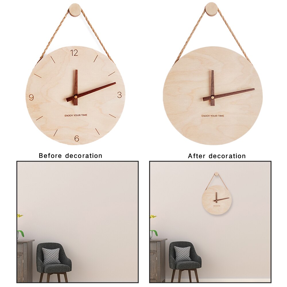 Wooden Minimalist Nordic Wall Clock