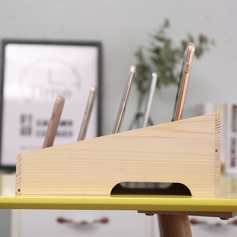 Wooden Mobile Phone Storage Box Wooden Mobile Phone Storage Box
