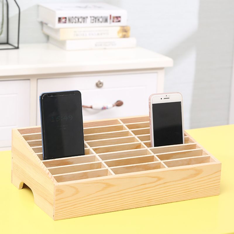 Wooden Mobile Phone Storage Box Wooden Mobile Phone Storage Box
