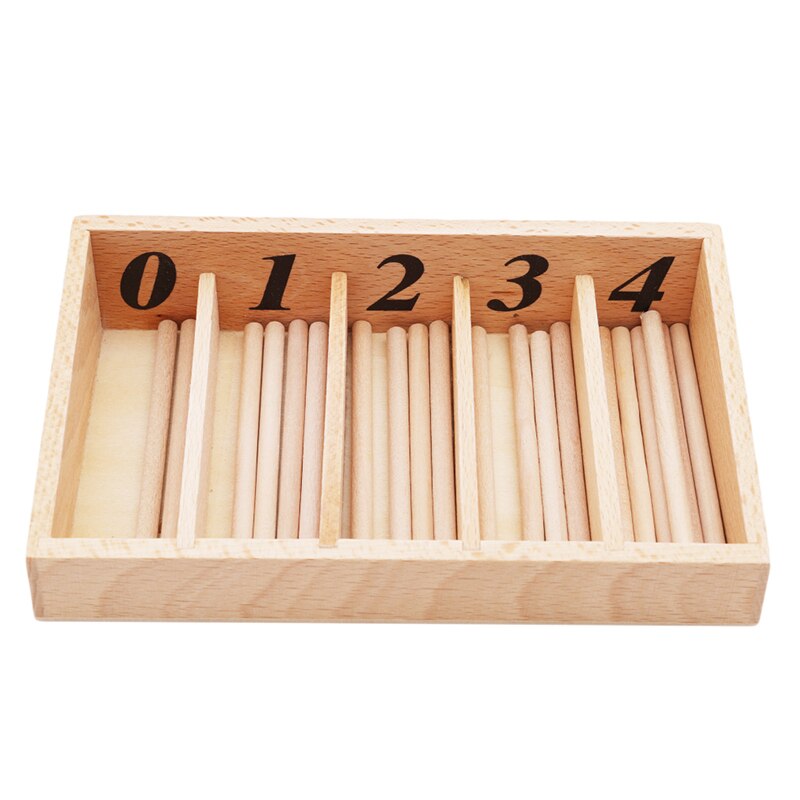Wooden Montessori Spindle Box (45pcs)