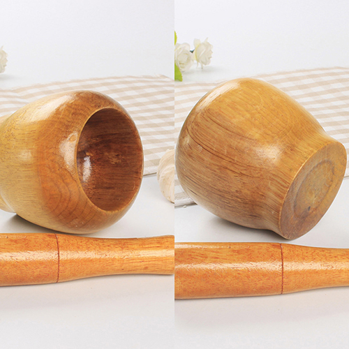 Wooden Mortar and Pestle Kitchen Tool Wooden Mortar and Pestle Kitchen Tool