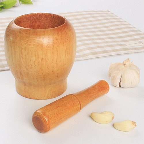 Wooden Mortar and Pestle Kitchen Tool Wooden Mortar and Pestle Kitchen Tool