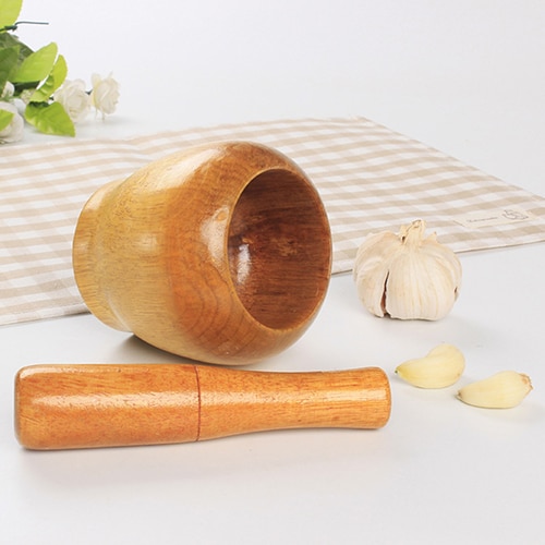 Wooden Mortar and Pestle Kitchen Tool Wooden Mortar and Pestle Kitchen Tool