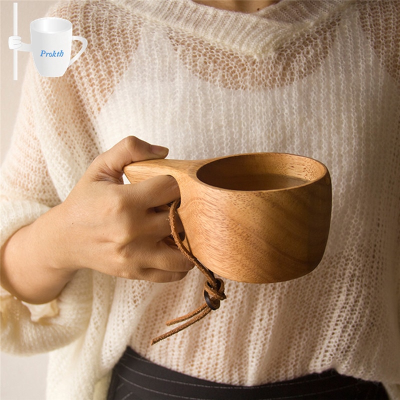 Wooden Mug Rustic Style Coffee Cup Wooden Mug Rustic Style Coffee Cup