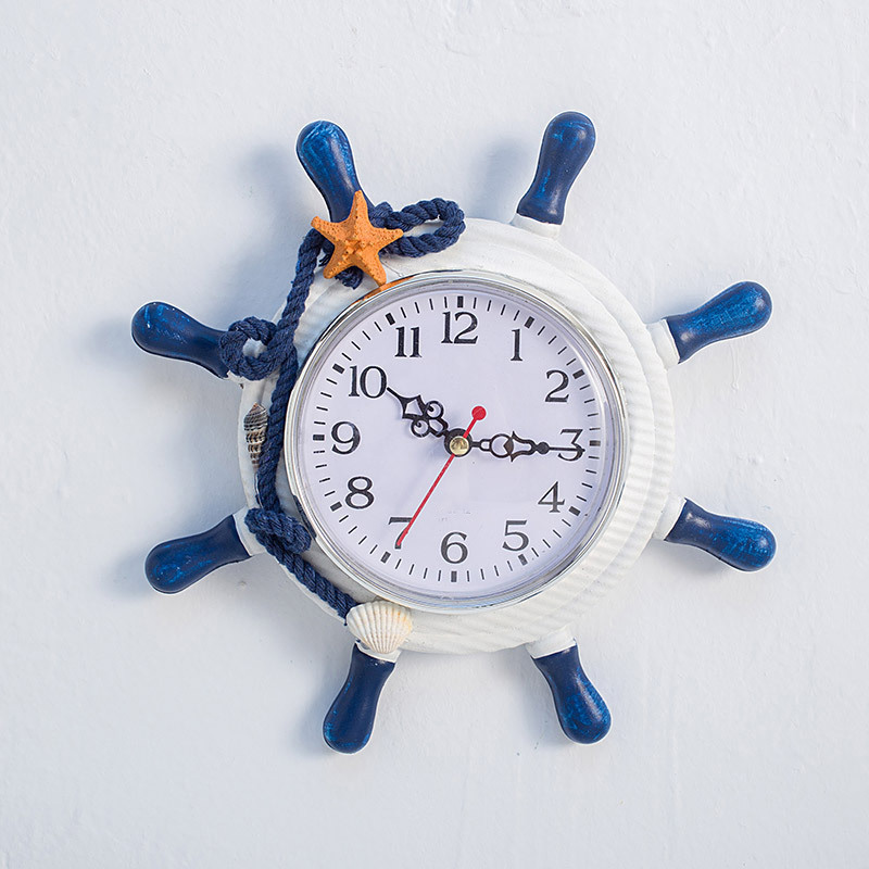 Wooden Nautical Wall Clock